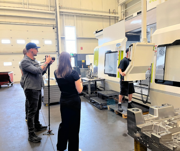 The Build a Dream Team filming Cavalier Staff in the Gundrill Department